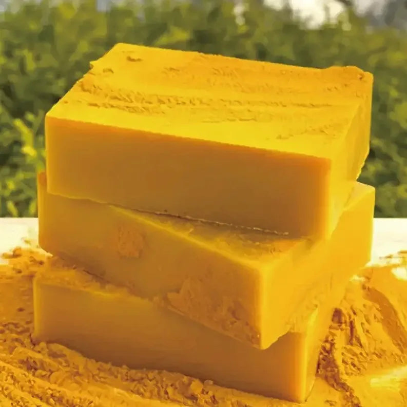 1/2/4/6Pcs Turmeric Kojic Acid Handmade Soap Scrub for Exfoliation, Moisturizing, Deep Cleansing, Spot Removal, Acne Removal