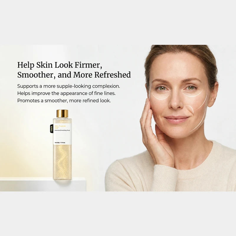 Silk Peptide EGF Smoothing Toner Revitalizing Hydrating Soothing Essence Water Improves Rough Skin Moisturizing Facial Toner