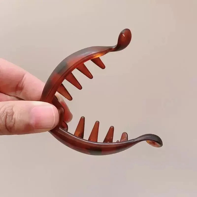 Banana Clips, Small Size, Vertical Clips for Women, Elegant High Ponytail Hairpins, Twist Clips, Simple Hair Accessories