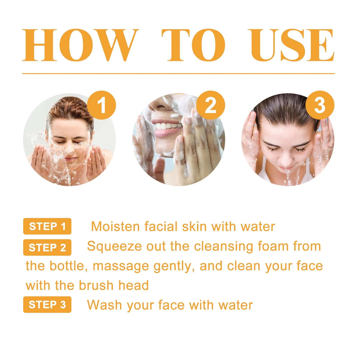 2-in-1 Turmeric Brightening Cleanser,Built in Silicone Brush Head,Synergistic Brightening Formula,Amino Acid Based Gentle Cleansing,Rose Water Hydration&Calming,Deep Nourishing, Cleansing&Hydrating All in One,Instant Foaming
