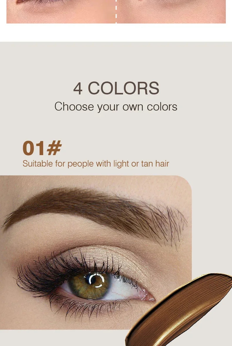 Professional Eyebrow Enhancers Cream Women Natural Liquid Dyeing Eyebrow Set Brow Tattoo Pigments Lasting Waterproof Eyebrow Gel