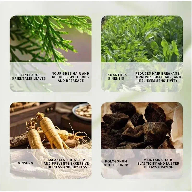 Seven Green Platycladi Usman Grass Handmade Shampoo Soap Refreshing Flushing Healthy Anti-removal Hair Nourishing Clean Product