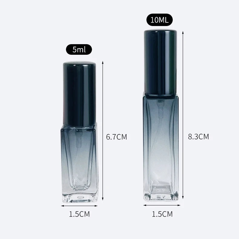 3pcs 5ml 10ml High Quality Perfume Spray Bottle Empty Glass Parfum Atomizer Travel Cosmetic Bottl Sample Vials Refillable Mini