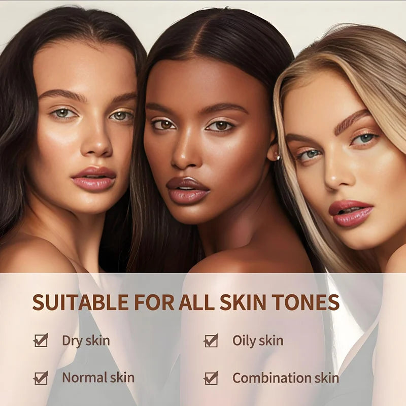 Black Brown Tanning Lotion, Waterproof, Long-Lasting, Moisturizing Self-Tanner, Contains Jojoba Oil Alcohol-Free, Suitable for All Skin Types, No Sunlight Exposure Needed.