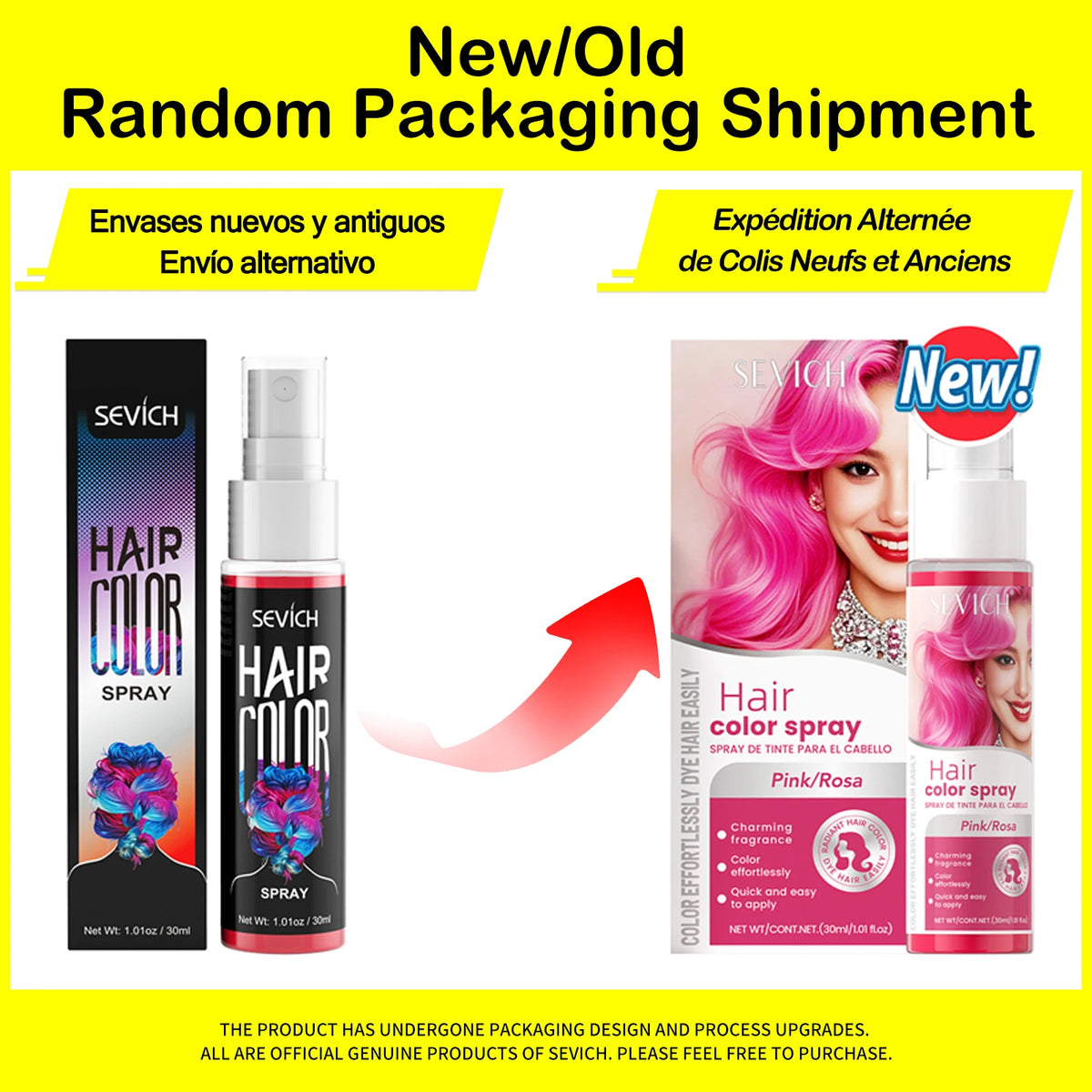 New Hair Color Spray 30ml Temporary Diy Hair Dye Spray Halloween Party Costume Instant Hair Styling Spray Disposable Hair Tools