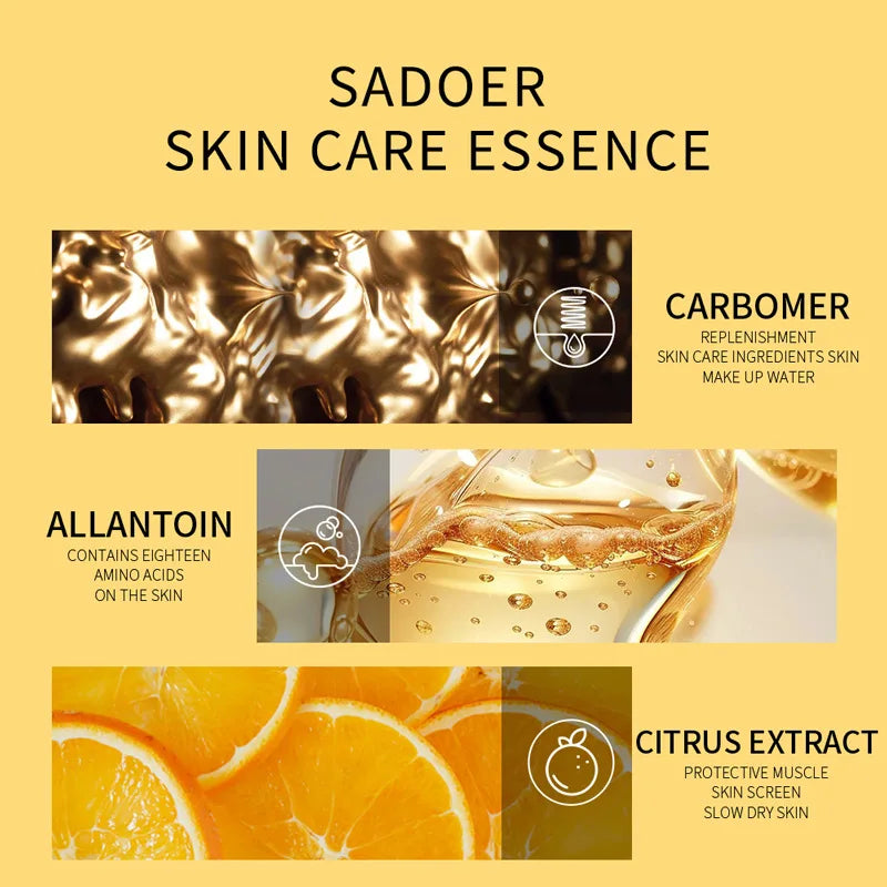 30pcs SADOER Vitamin C Sleeping Facial Masks Face skincare Moisturizing Whitening Anti Wrinkle Hydrating Face Mask Skin Care