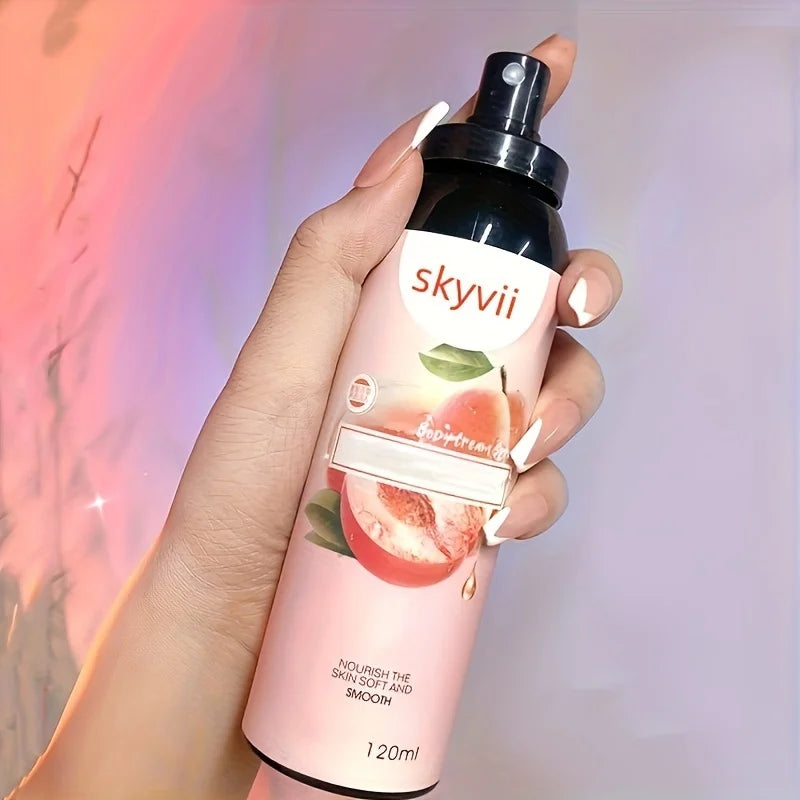 120ML Peach/ Coconut Body Lotion Spray - Light Fragrance Moisturizing Nourishing Body Skin Care