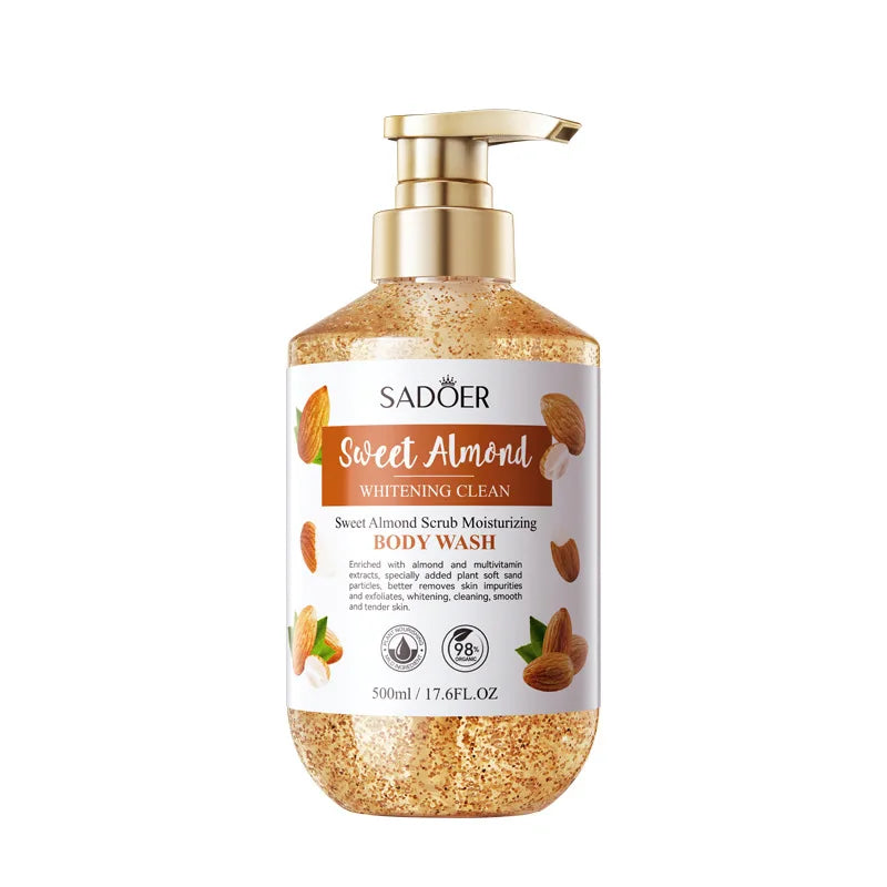 500m Anti-Mite Sulfur Shower Gel Deep Cleansing Oil Control Anti-Acne Soothe Repair Body Skin Care Wash for Women & Men