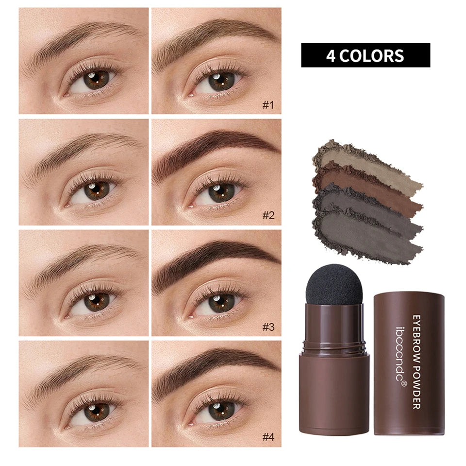 Complete Professional Makeup Brushes Eyebrow Powder Stencil Kit Waterproof Long Lasting Eyebrow Enhancers Brow Powder Stamp 1.8g