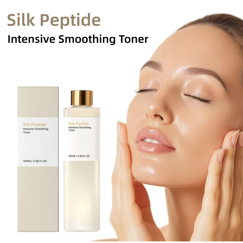 Silk Peptide EGF Facial Toner Gold Particle Smoothing Essence Water Deep Hydration Moisturizing Face Liquid Daily Korea Skincare