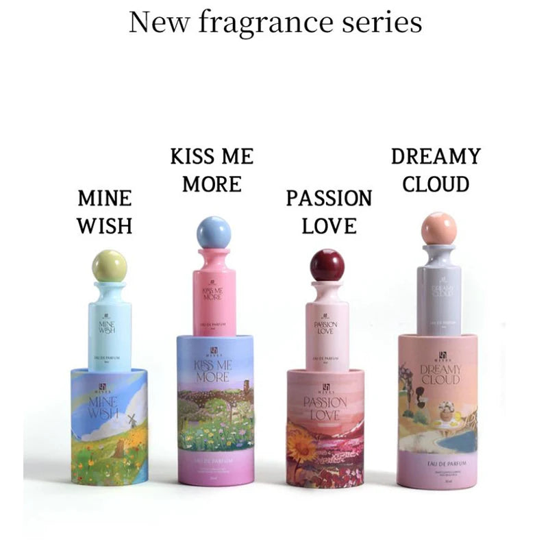 Brand Perfume Gift Set Premium Luxury Perfume Fresh Natural Rose Jasmine Vanilla Eau De Toilette Lasting Alluring Women Perfume