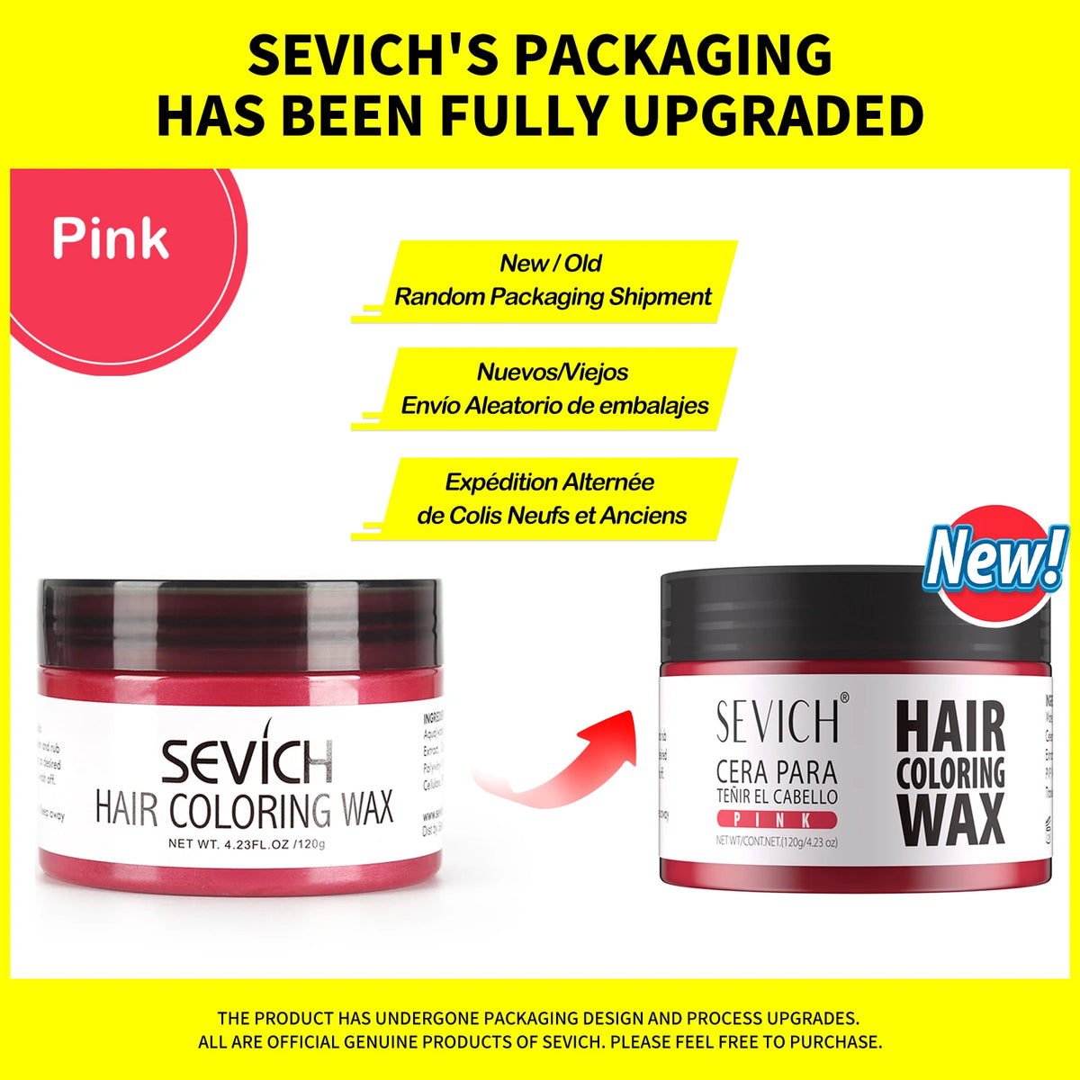 Sevich Hair Color Wax Temporary Hair Colour Cream Long Lasting Hair Dye Cream Unisex One-time Hair Color Gel For Beards Eyebrow