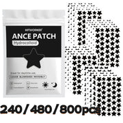 Bulk Pack Black Star Shaped Hydrocolloid Pimple Patches 240/480/800pcs Natural Tea Tree Oil Acne Stickers Invisible Blemish Cove
