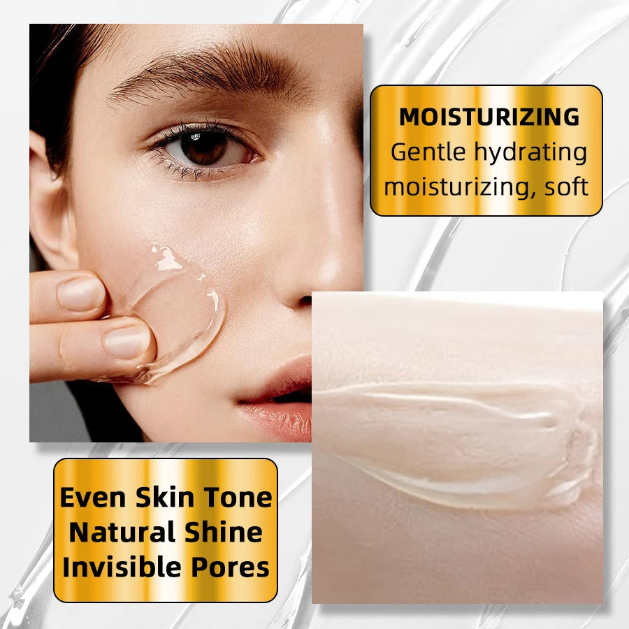 Moisturizing Transparent Jelly Primer Lotion  Base Color Rendering Long Lasting Makeup Holding Pre Makeup Base Cream Foundatatio