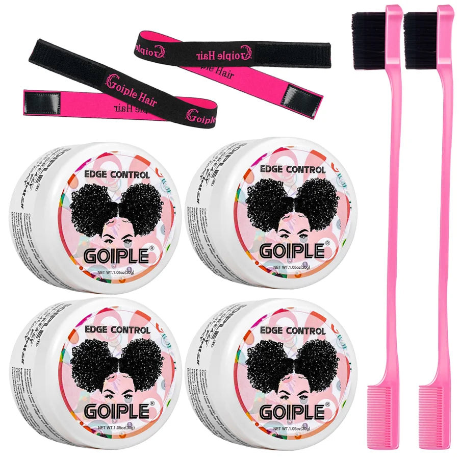 GOIPLE 30G Edge Control for 4C Curls Hair Styling Cream Tames Broken and Fix Bang Pomade Mini Small Hair Gel