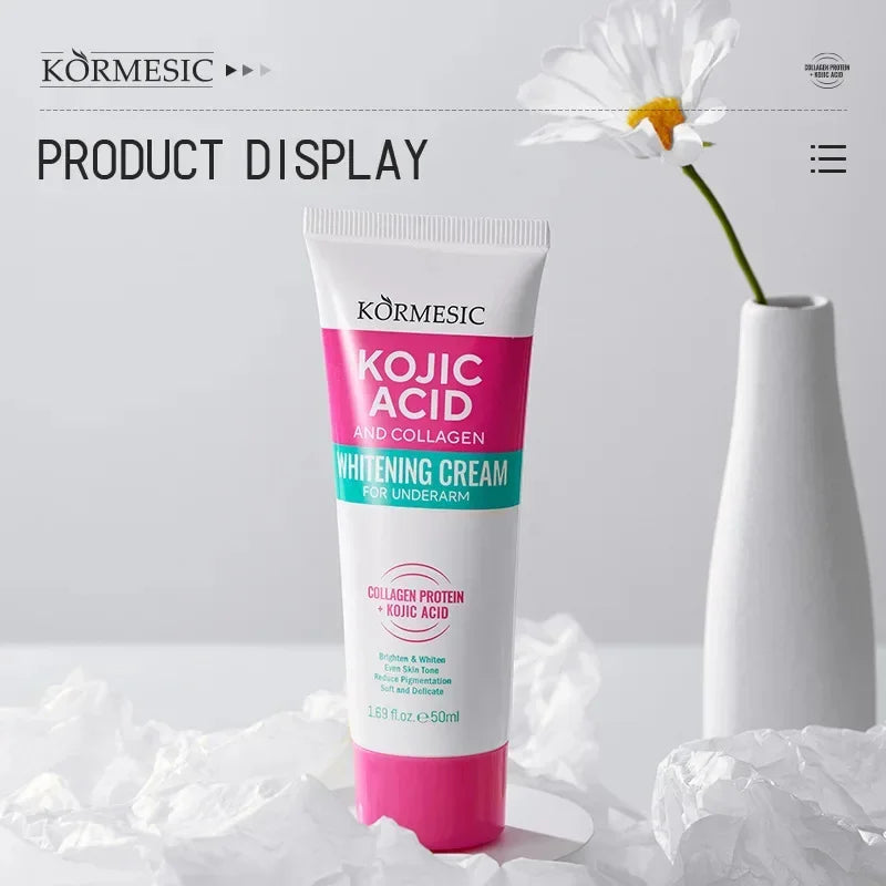 Collagen Underarm Whitening Cream for Dark Skin, Bleaching Underarm Intimate Area Skincare Products