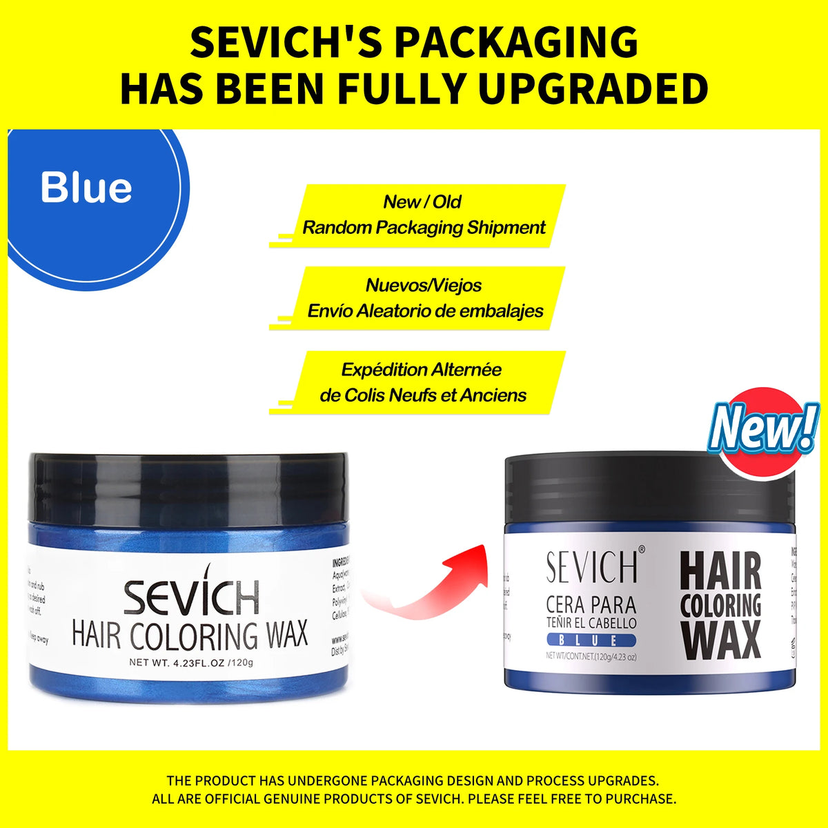 Sevich Temporary Hair Color Wax Men DIY Mud One-time Molding Paste Dye Cream Hair Gel for Hair Coloring Styling Silver Grey 120g
