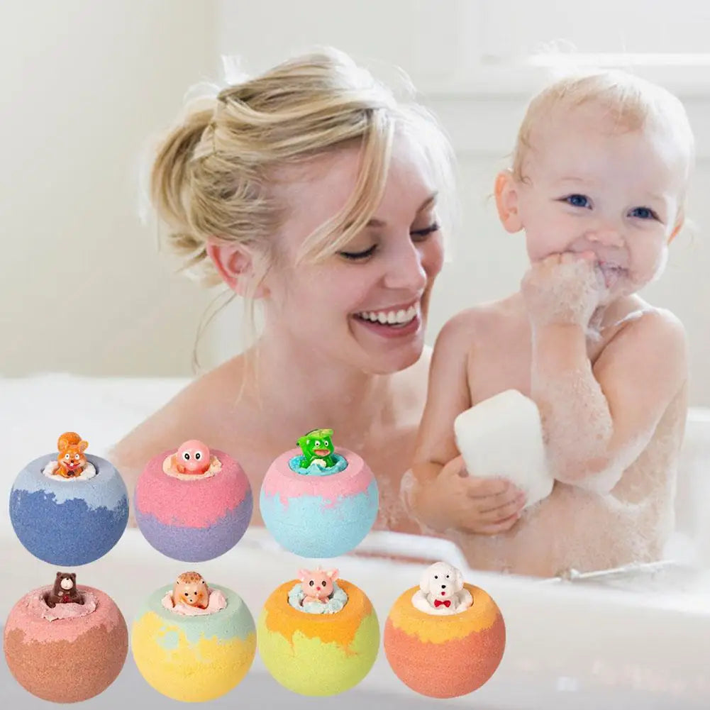 Newly Upgraded 1pcs Surprise Bath Balls Bath Toys Bath Ball Foam Bath Children Bath Ball Mini With Surprise Toy Inside
