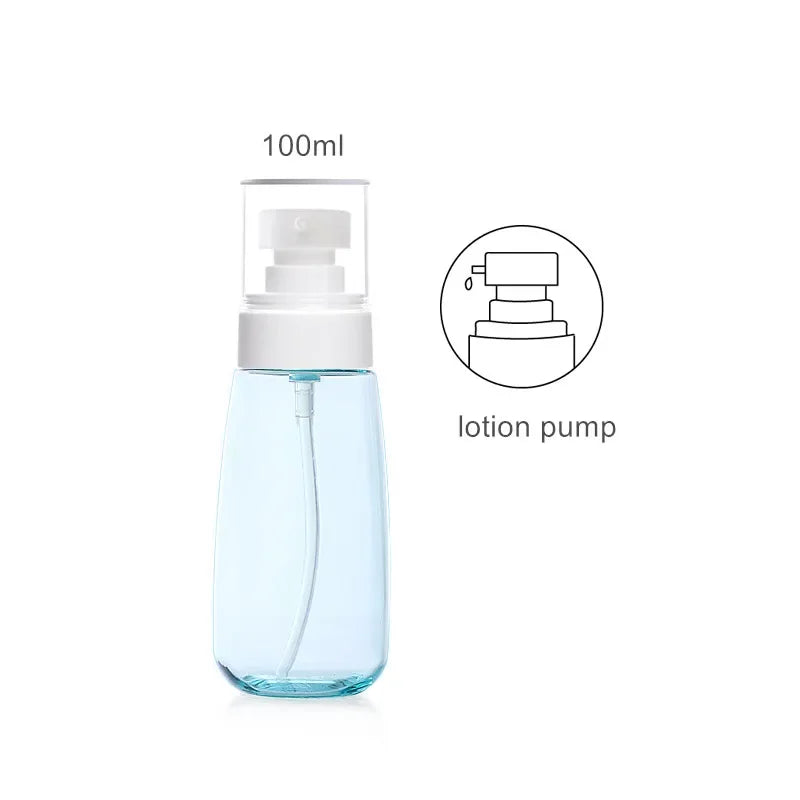 30ml 60ml 100ml UPG Fine Mist Spray Bottle Plastic Bottl Lotion Pump Travel Perfume Water Bottles Refill