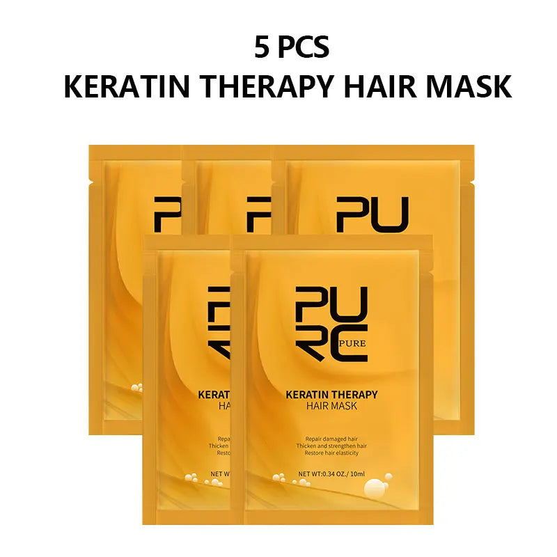 PURC Keratin Treatment Shampoo Conditioner Hair Straightening Products Smoothing Repairing Hair Mask Curly Hair Straighten Care
