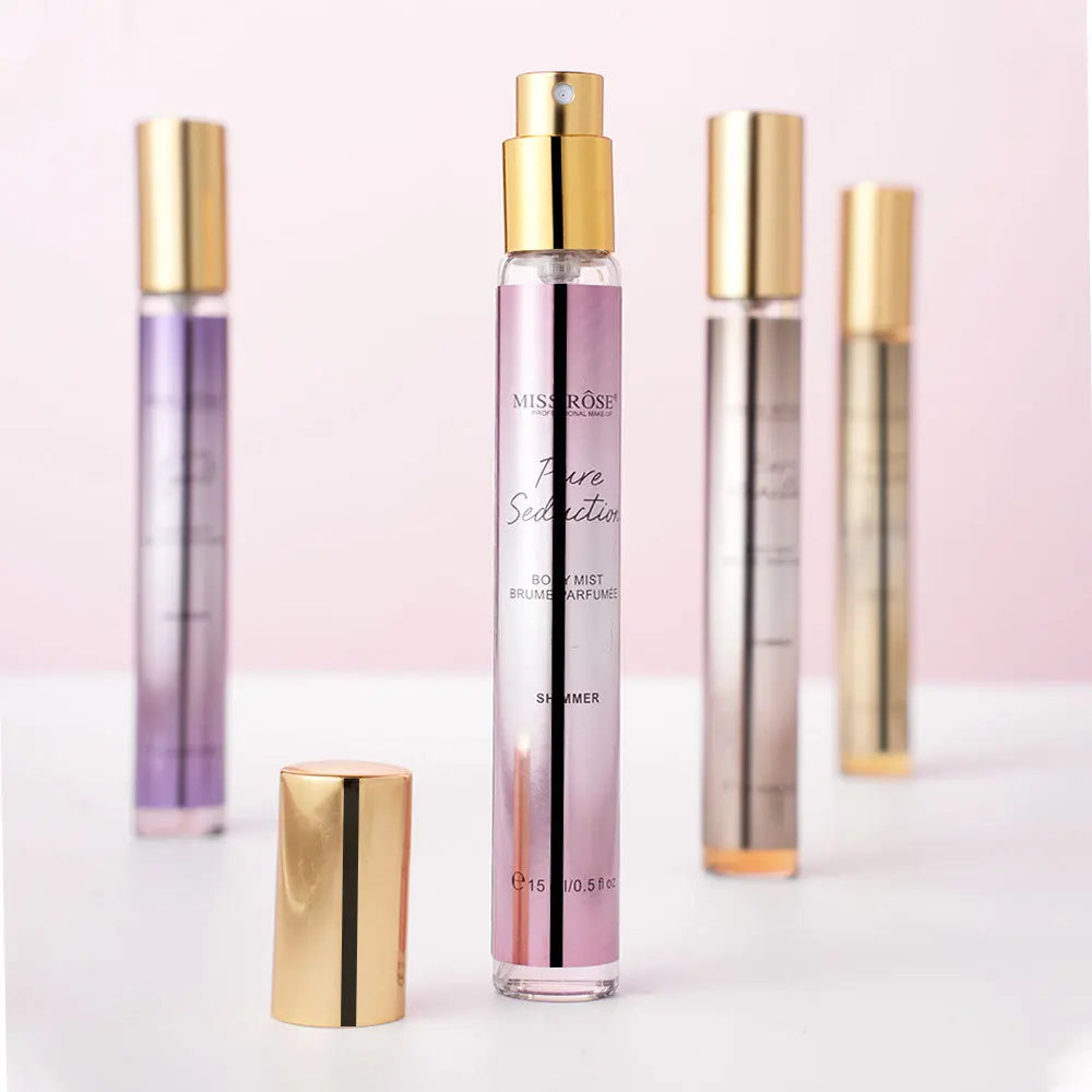 15ml Portable Shimmer Floral Perfume For Women Long‑lasting Light Fragrance Mini Scent Body Mist Daily Cosmetics