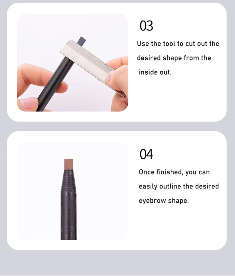 1pcs Long-lasting Waterproof Eyebrow Pencil Off with Brush Microblading Permanent Makeup Tools Pull Cord Peel-off Brow Pencil