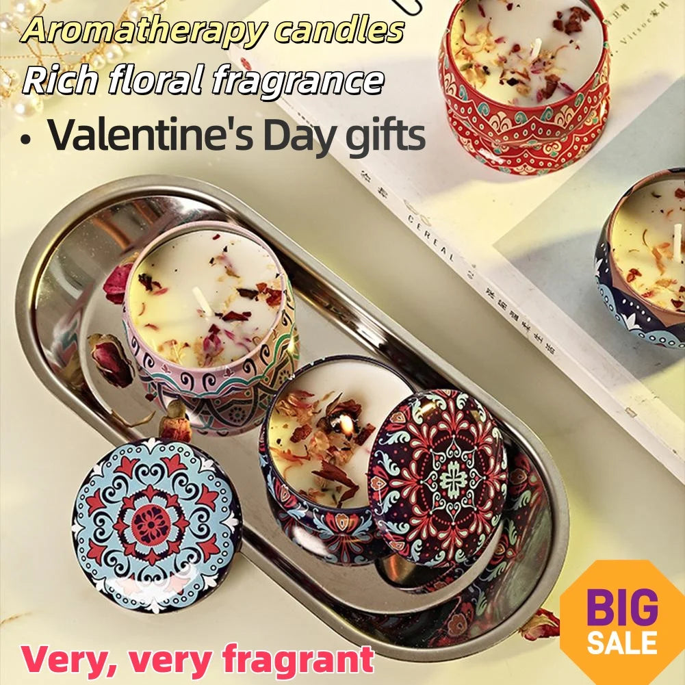 Canned Aromatherapy Candles,Niche High-end Valentine's Day Gifts,Dating Floral Fragrances,Indoor Strong Fragrance,Relaxation