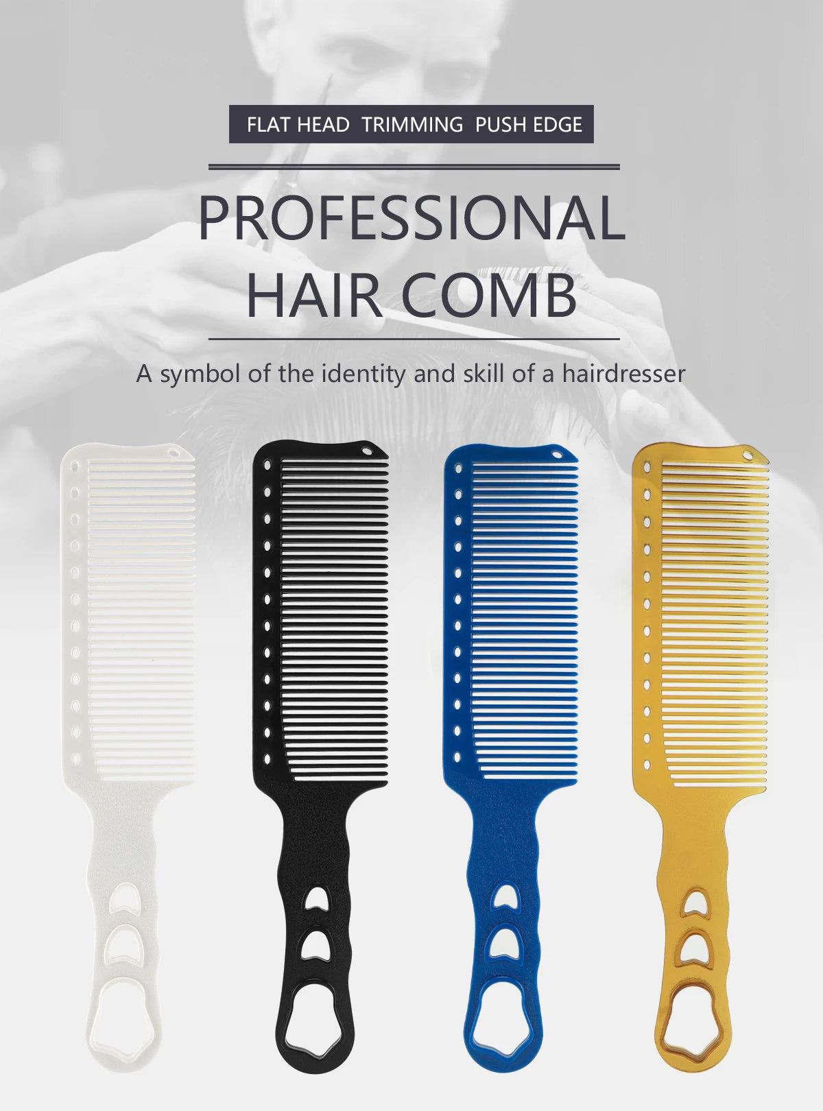 Barber Haircut Comb Hair Trimming Anti Static Comb Hair Salon Hairdressing Comb Wide Tooth Haircut Hair Trimmer Styling Tool