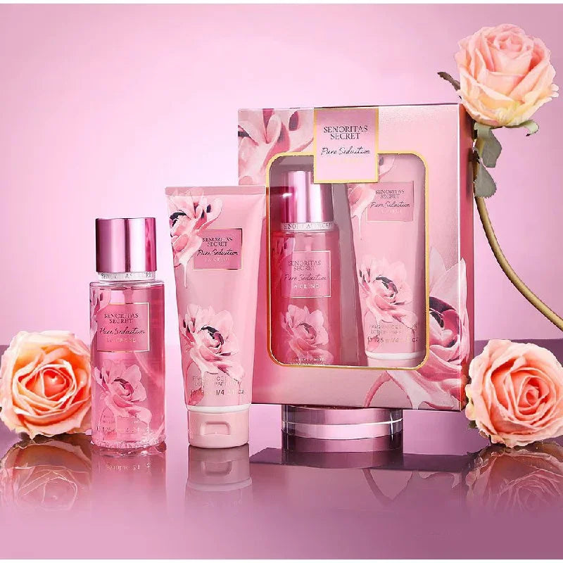 Perfume And Body Lotion Set,Luxury Floral Fruity Women Cream Vanilla Fragrance,Moisturizing Exfoliating,Fresh Sweet Body Spray