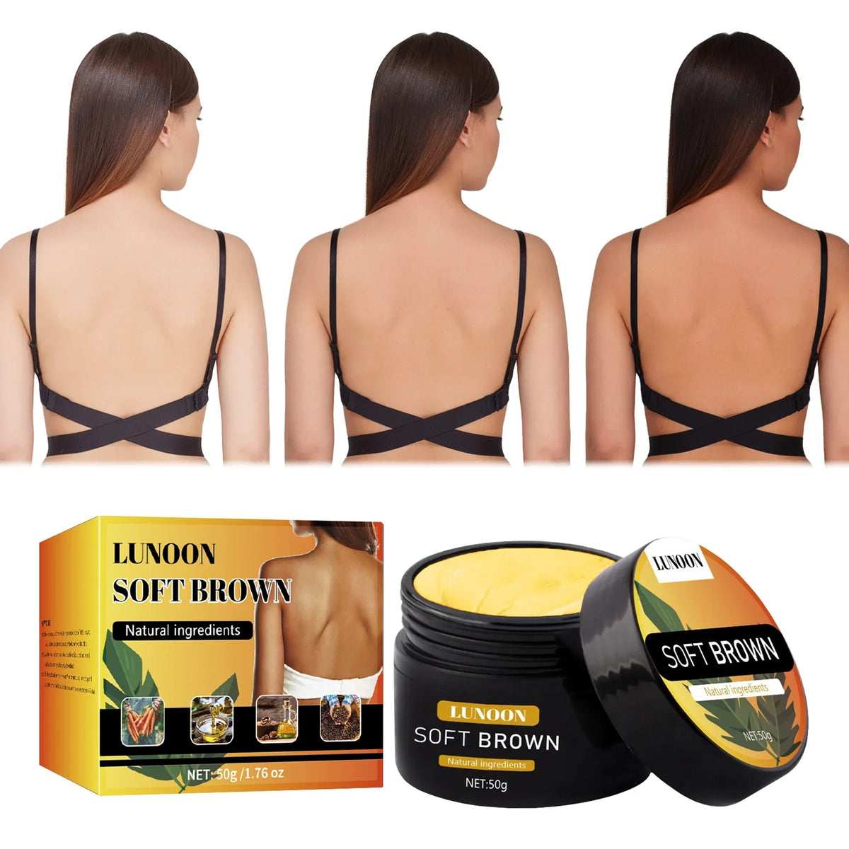 Self-Tanning & Suntan Shield Cream - Long-Lasting Face & Body Bronzer, Nourishing Formula for Natural Sun-Kissed Look.
