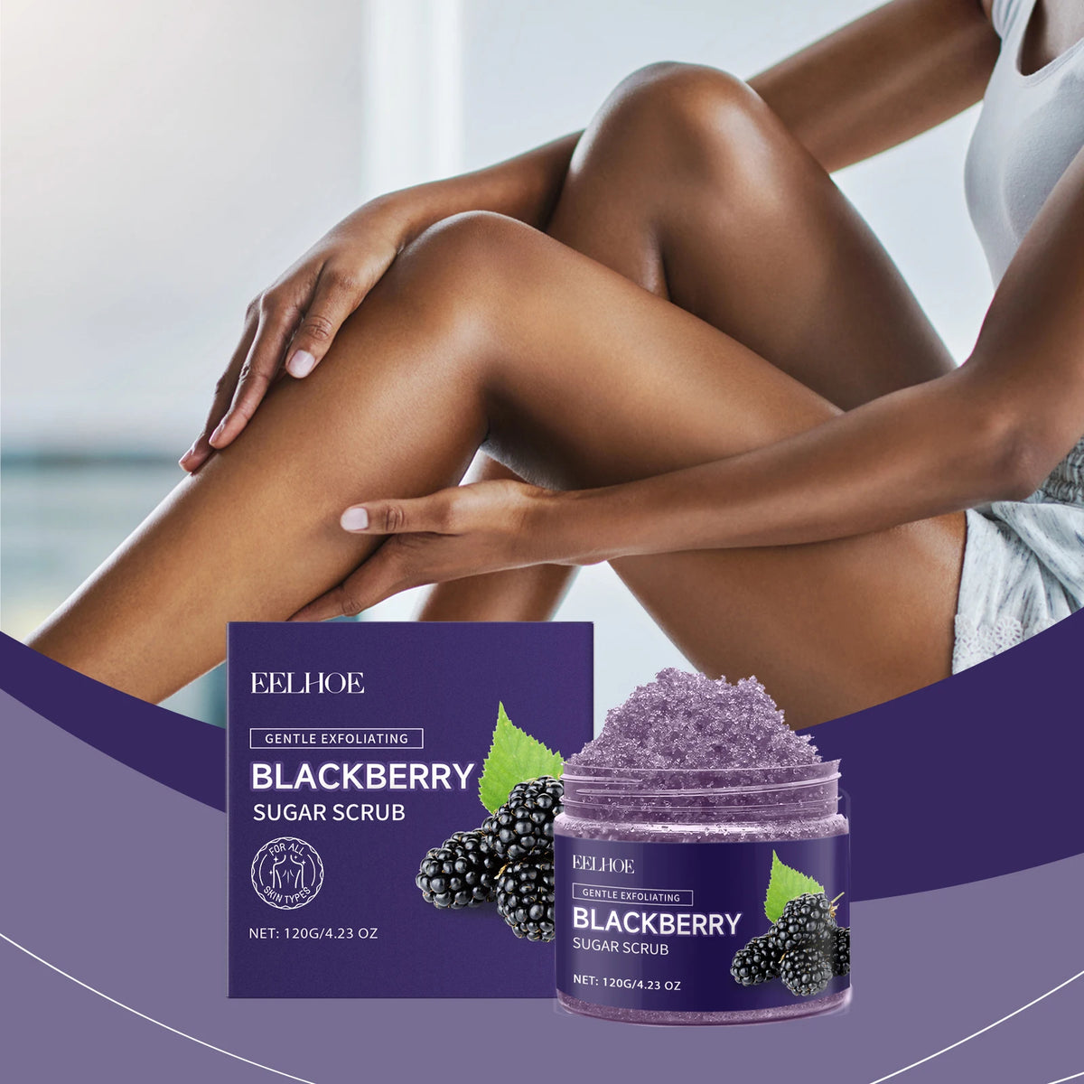 Blackberry Sugar Body Scrub Effectively Removes Dead Skin Restores Smooth Delicate Skin Deep Moisturizing Exfoliating Body Scrub