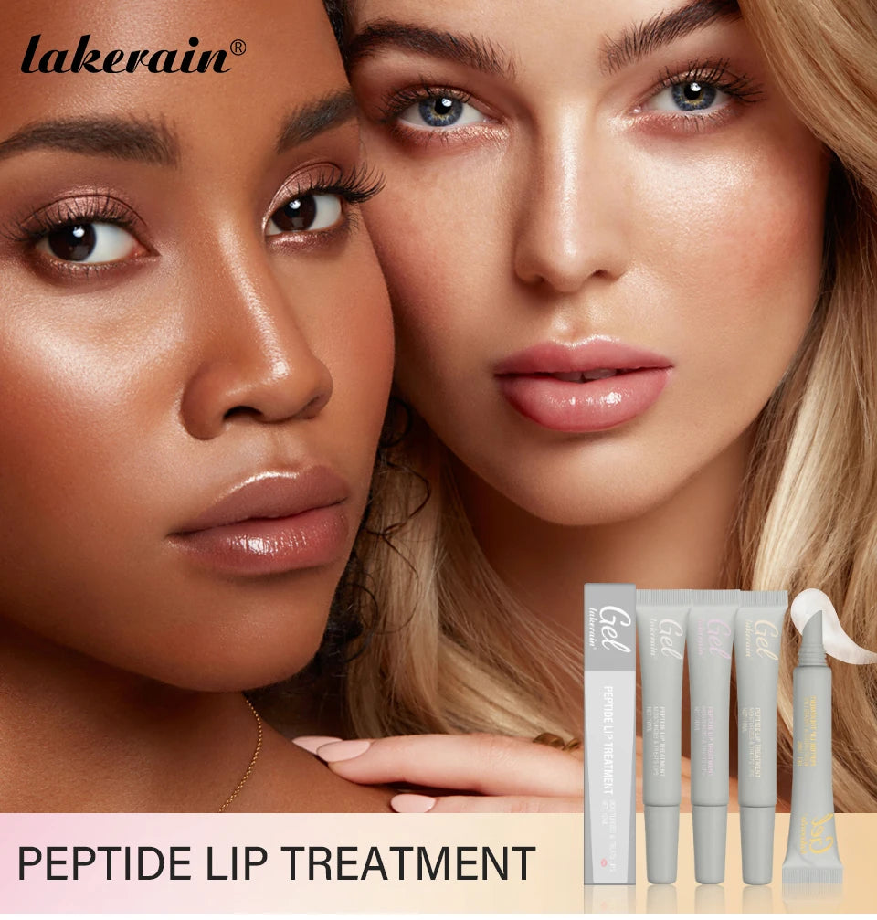 10ml Moisturizing Peptide Lip Treatment Lip Mask Gel Remove Dead Skin Lipstick Base Lip Cream Lip Care Mask Reduce Lip Lines