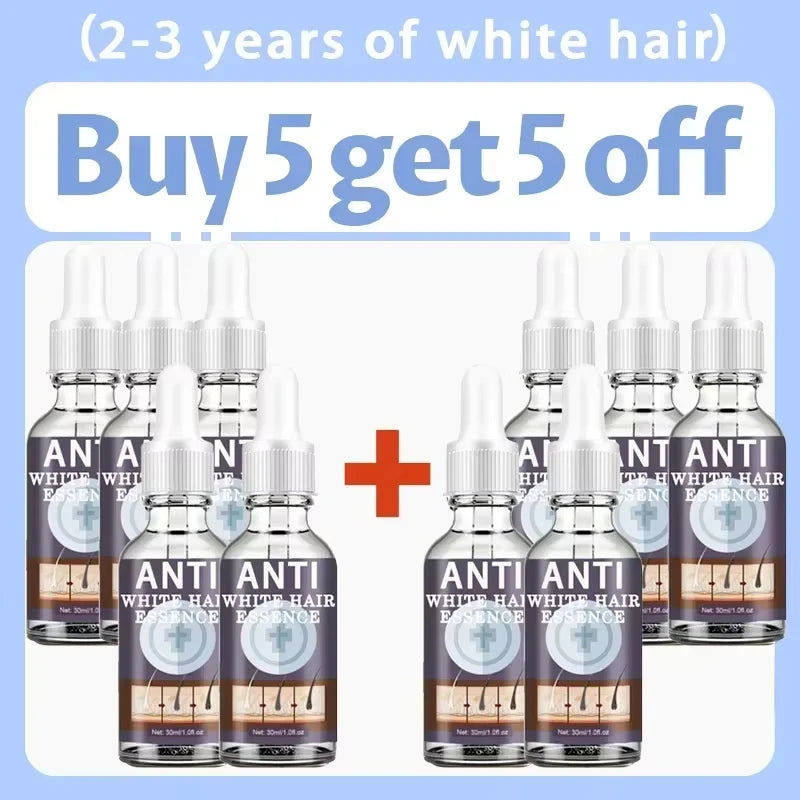 Natural Hair Care Essence Serum Anti Gray Nourish Repair For All Hair Types