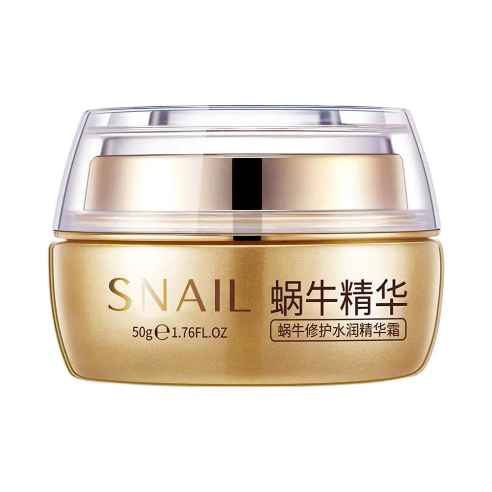 50g Snail Recovery Cream,Snail Mucin Facial Moisturizer for Hydrated, Supple Smooth-Feeling Skin, Lightweight Daily Face Cream