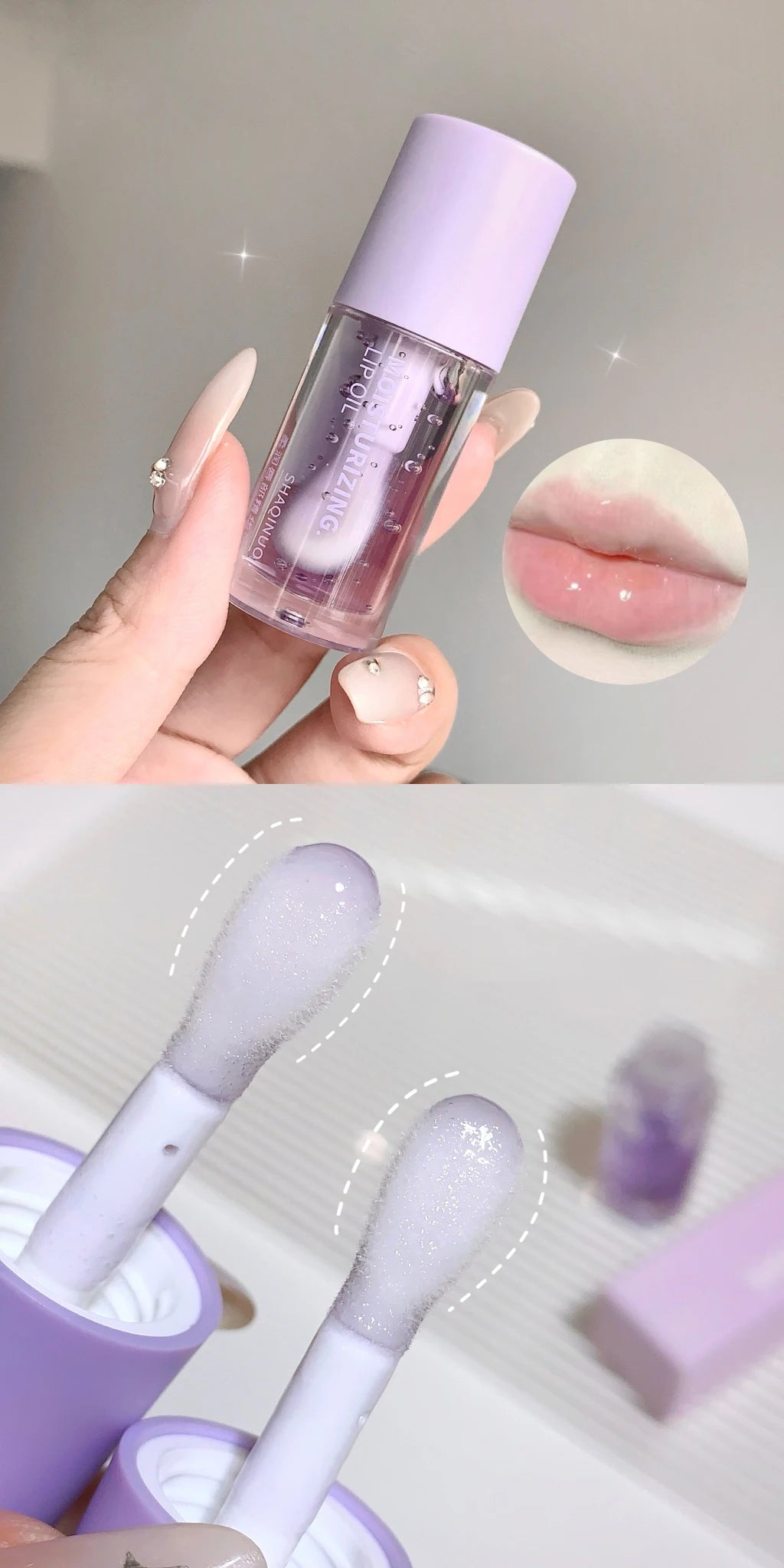 Water Light Lip Gloss Moisturizer Transparent Jelly Mirror Fruit Crystal Lip Oil Clear Hydrating Plumping Korean Lip Care Makeup