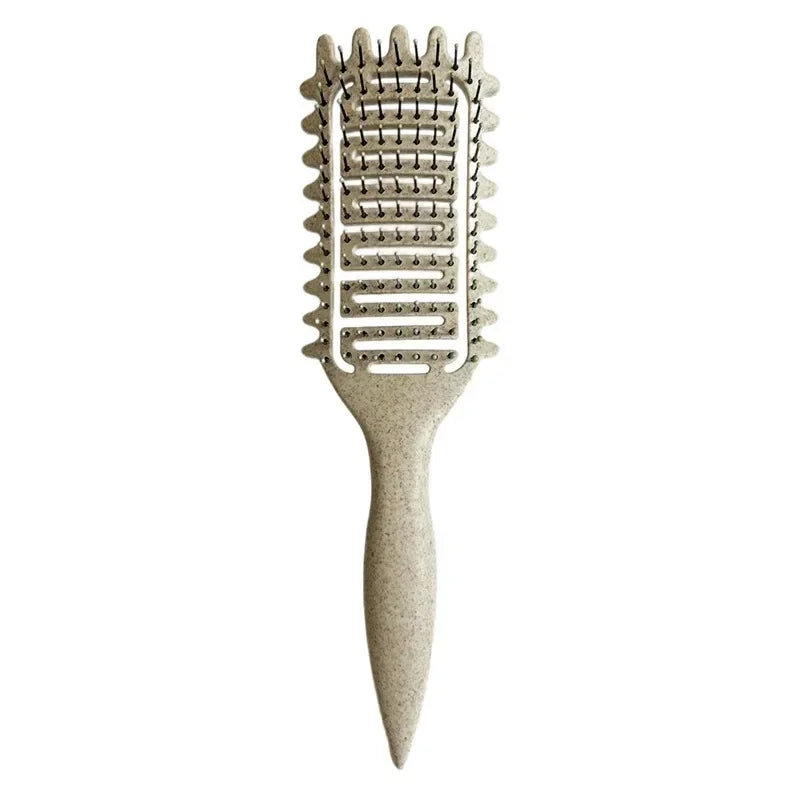 Curl Define Styling Brush Hollow Out Detangling Hair Brush Tangled Wet Curly Hair Comb Shaping Curls Barber Hairdressing Tools