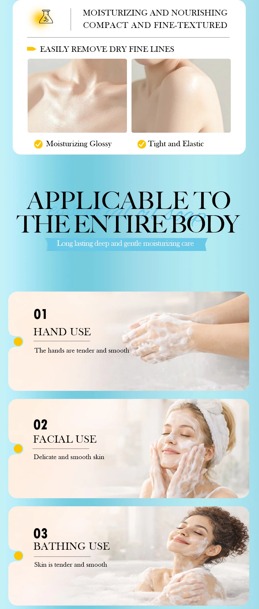 M+100g Natural Handmade Sea Salt Whitening Scrub Soap for Cleaning and Polishing - Dual Use Exfoliating Agent for Face/body