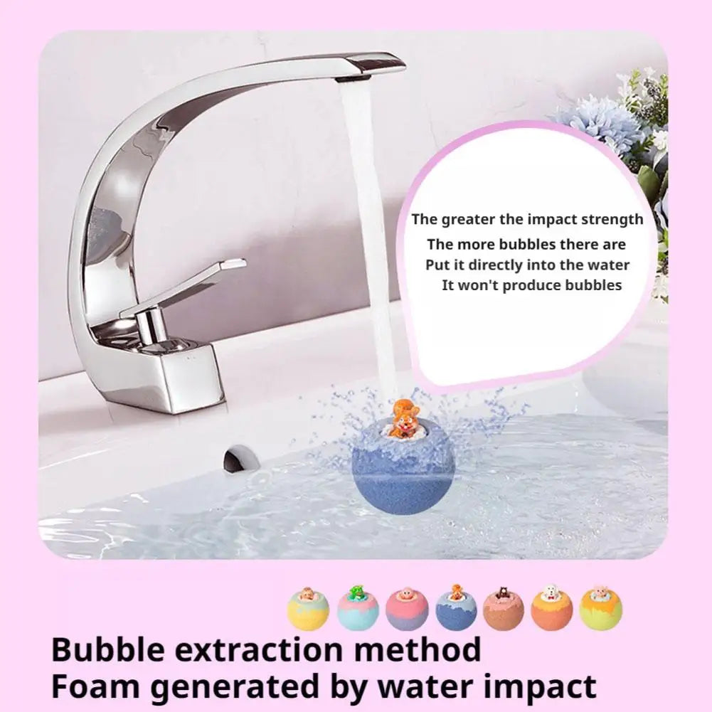 Newly Upgraded 1pcs Surprise Bath Balls Bath Toys Bath Ball Foam Bath Children Bath Ball Mini With Surprise Toy Inside