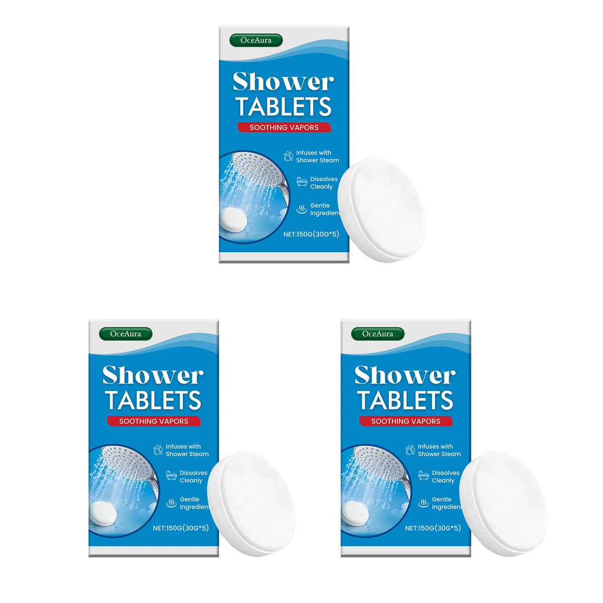 Shower Steamers Tablets Aromatherapy Moisturizing Stress Fatigue Relief Relaxing Gentle Cleansing Smooth Soothing Shower Tablets
