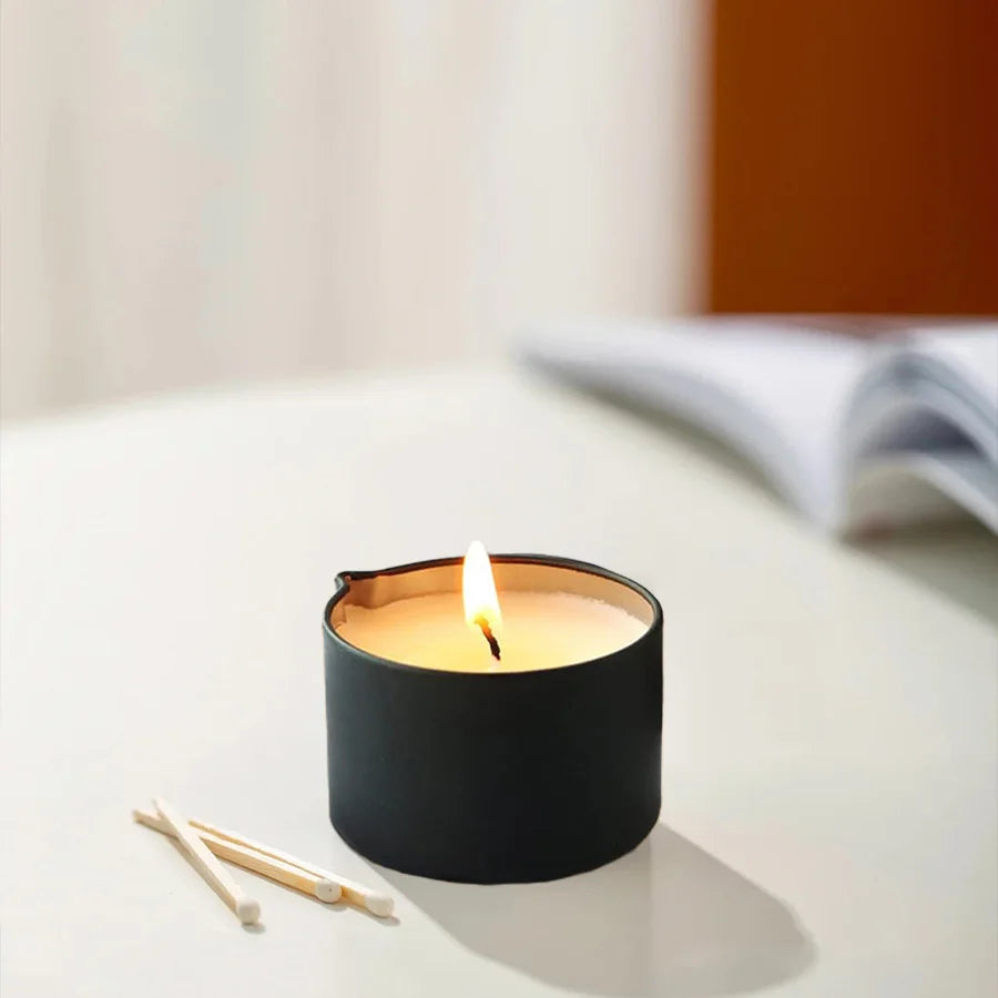1PC Massage Oil Candles，Luxury Aromatherapy Candles，for Stress Relief and Skin Moisturizing，SM Product Scented Candle Body Oil