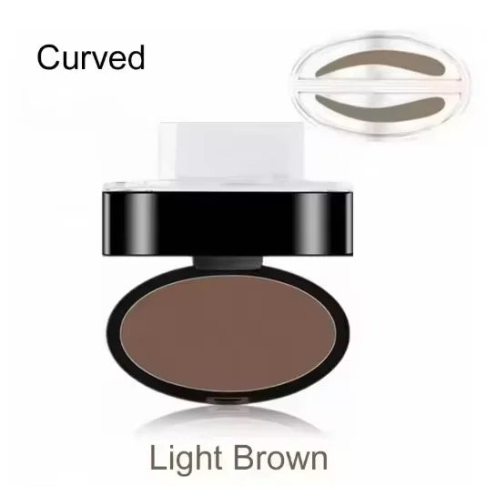 Natural Arched Eyebrow Powder Stamp Quick Makeup Brow Stamps Waterproof Powder Palette for Eyebrows Eye Brow Tint Makeup Tools