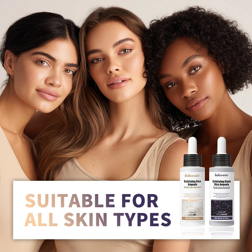 White Black Rice Peeling Essence Exfoliating Moisturizing Exfoliating Hydrating Serum Moisturizing Rice Toner Gentle Skin Care