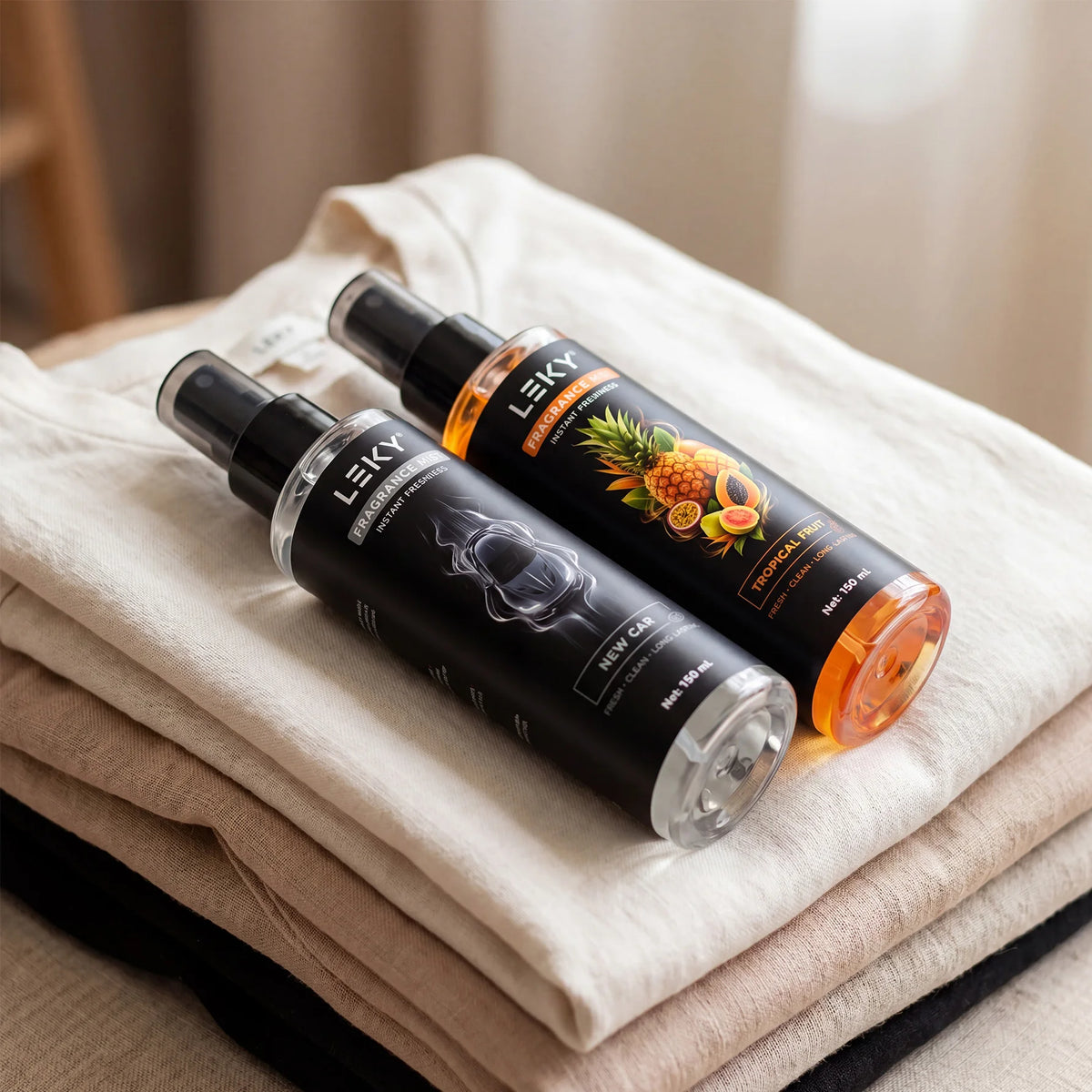 LEKY 150ML Multi-Scents Fragrance Spray Portable Air Freshener for Car And Home Long-Lasting Romantic Scent Atmosphere