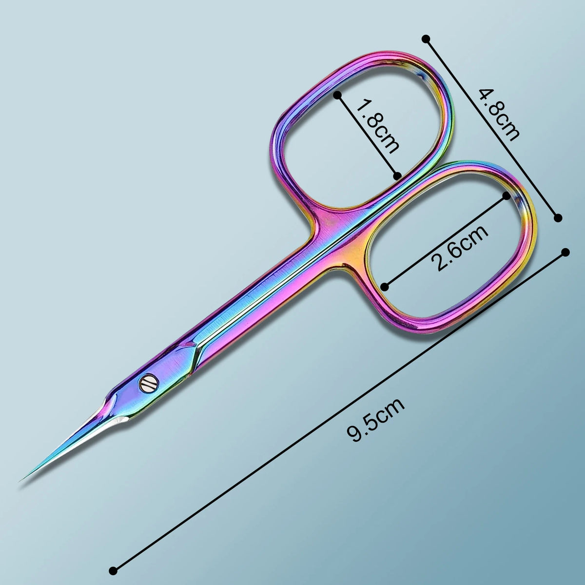 Russian Manicure Scissors Cuticle Regrowth Cut Curved Tip Nail Pedicure Grooming Professional Stainless Steel Dead Skin Remover