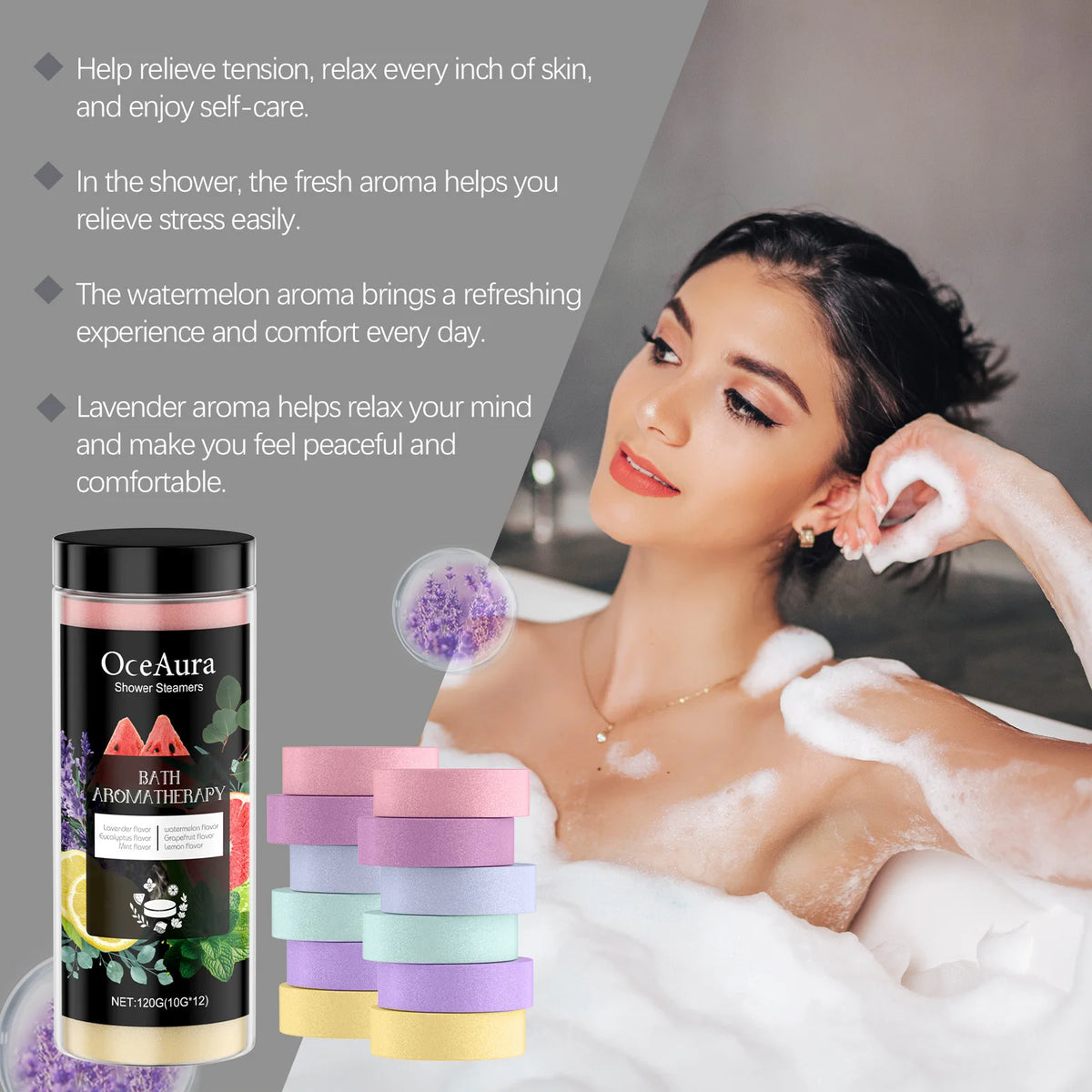 Shower Steamers Tablets Birthday Gift For Women 12 Pack Shower Steamer With Essential Oils Gift For Her Self Care Spa Moisturize