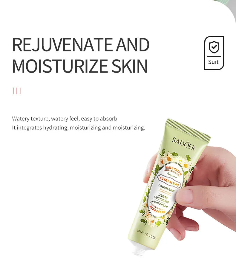 Hand Cream Moisturizing Repair Hand Care 30g Anti Dry Hand Lotion Anti-crack Fruity Floral Fragrance Smooth Hydrating Skin