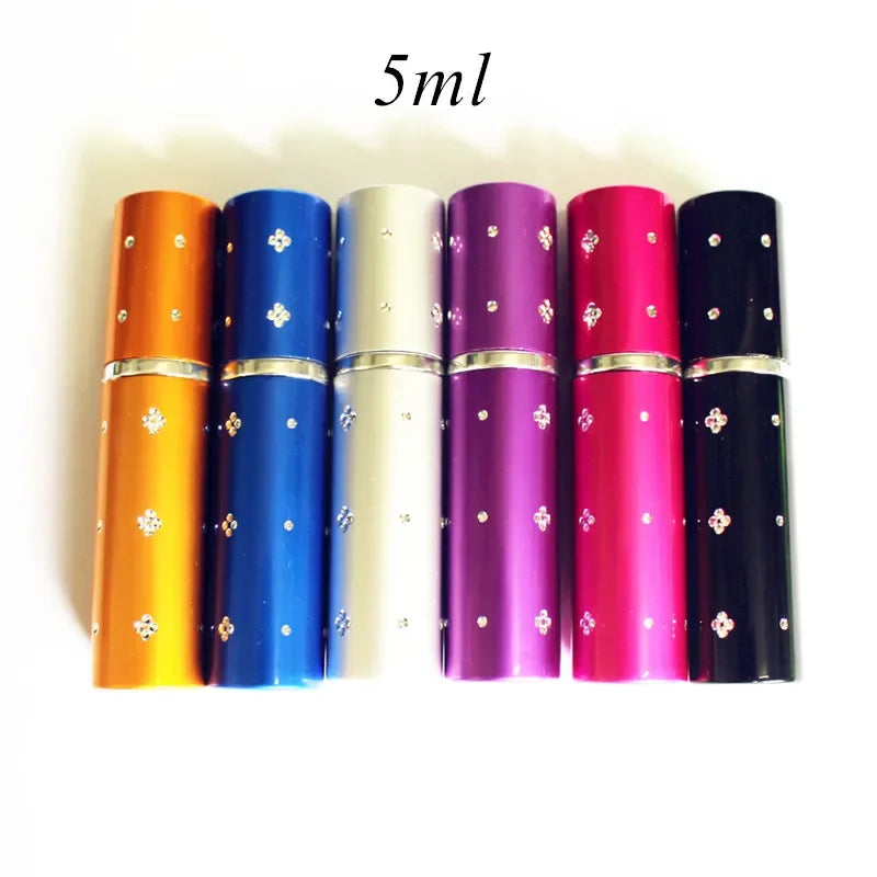 1PC 5ml Small Portable Perfume Bottle 10ml Empty Perfume Atomizer Metal Spray Pump Bottles