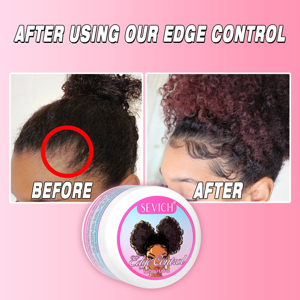 Edge Control Gel Set Hair Braiding Gel Biotin Anti Break Hair Wax Non-Greasy Hair Styling Cream Anti-Frizz Wax Stick For Wig