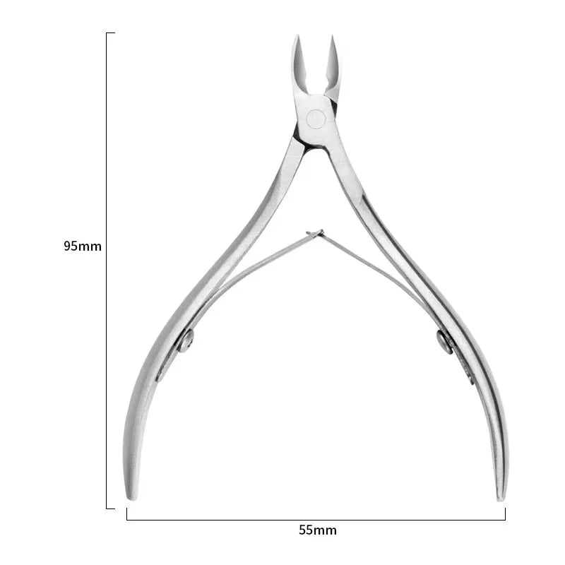 1Piece Cuticle Nipper, Premium Stainless Steel Cuticle Trimmer for Manicure & Pedicure at Home/Spa/Salon