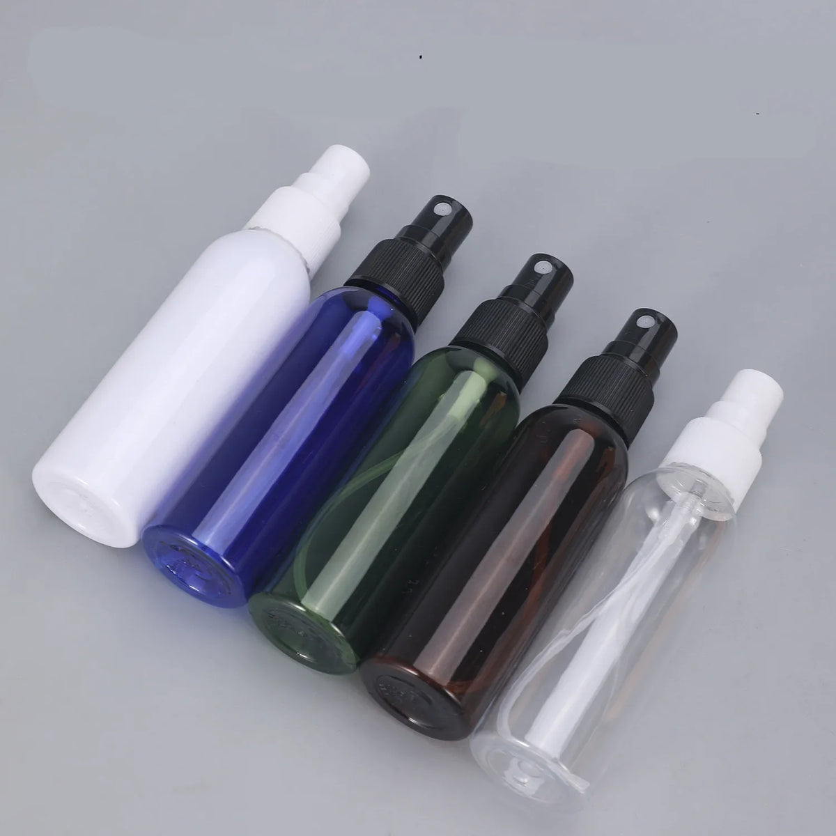 10/15/20/30/50/60/100ml 1/2oz Small Plastic Travel Clear Refillable Bottles with Fine Mist Sprayer Pump Mini Perfume Atomizer